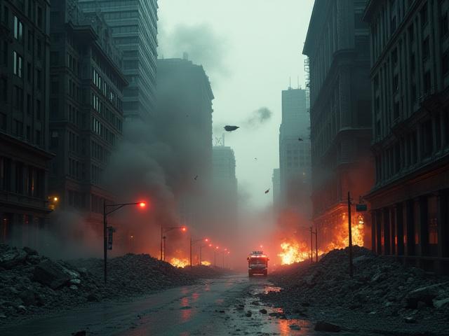 Städtische Zerstörung, visuelle Effekte